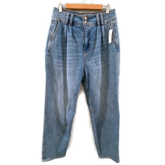 Anthropologie Pilcro Pleated High Rise Tapered Mom Jean 30 - Picture 2 of 11